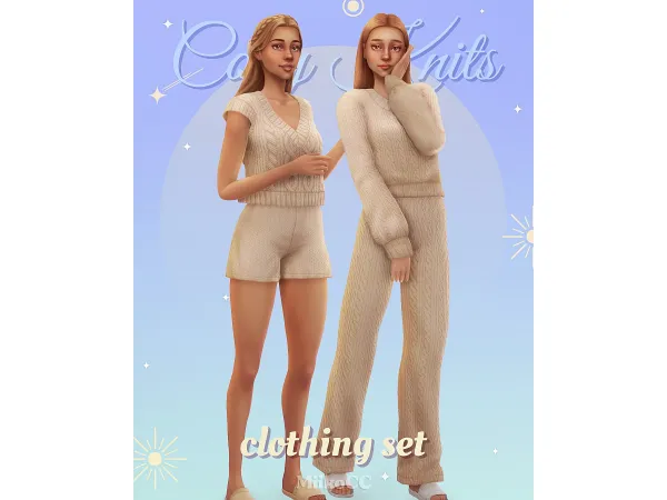 Maxis Match Cozy Knits clothing set - The Sims 4 Custom Content