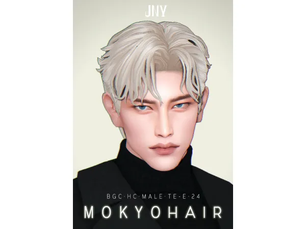 Alpha MOKYO HAIR - The Sims 4 Custom Content