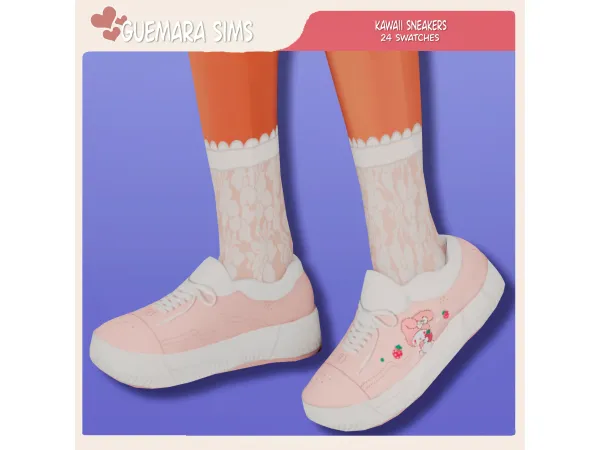 Mix Kawaii sneakers - The Sims 4 Custom Content