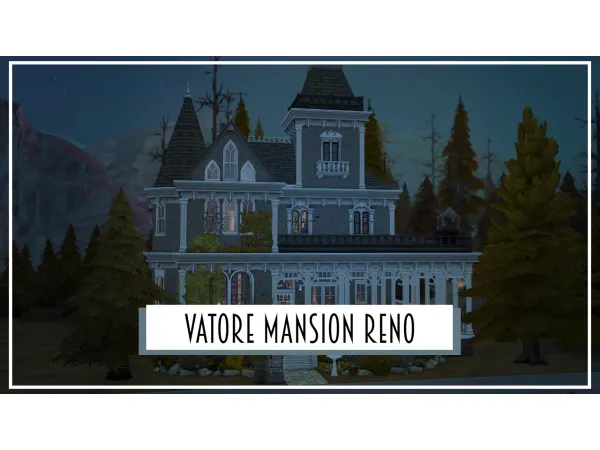 Maxis Match Vatore Mansion Reno FREE - The Sims 4 Custom Content