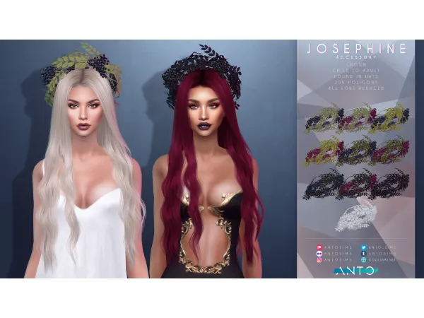 Alpha Josephine Crown - The Sims 4 Custom Content