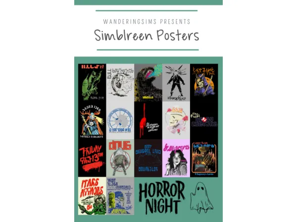 Introducing Simblreen Posters - The Sims 3 Custom Content