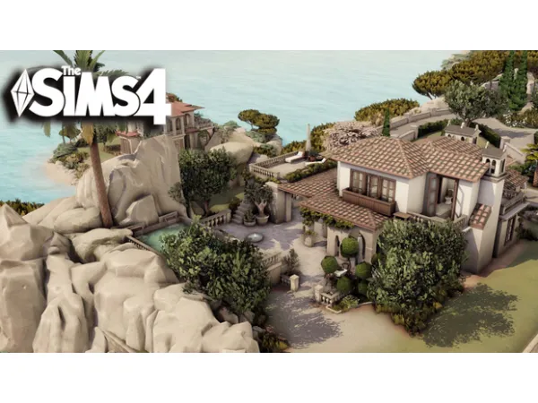 Maxis Match Mediterranean Villa Vigna - The Sims 4 Custom Content
