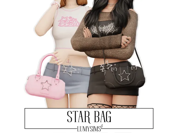 Alpha STAR BAG - The Sims 4 Custom Content