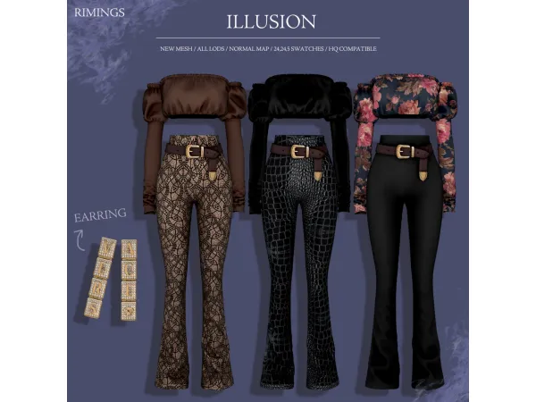 Alpha [RIMINGS] ILLUSION - The Sims 4 Custom Content