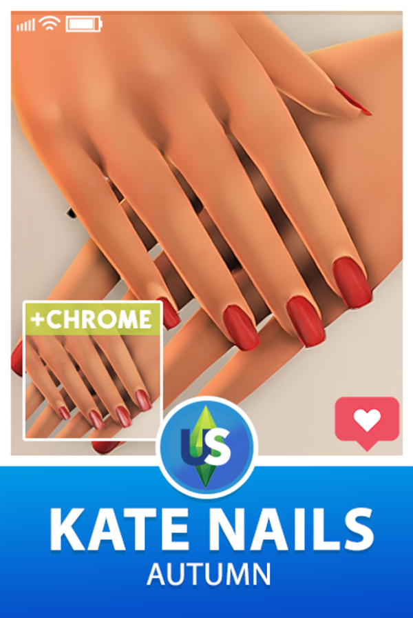 Mix KATE NAIL KIT AUTMN URBAN by simsfinds - The Sims 4 Custom Content