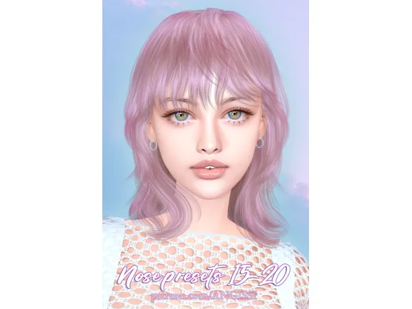 Alpha Nose presets n15 20 - The Sims 4 Custom Content