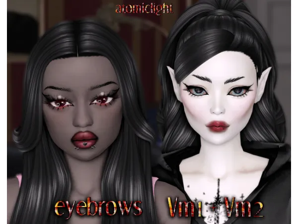 Mix Eyebrows Vm1 Vm2 - The Sims 4 Custom Content