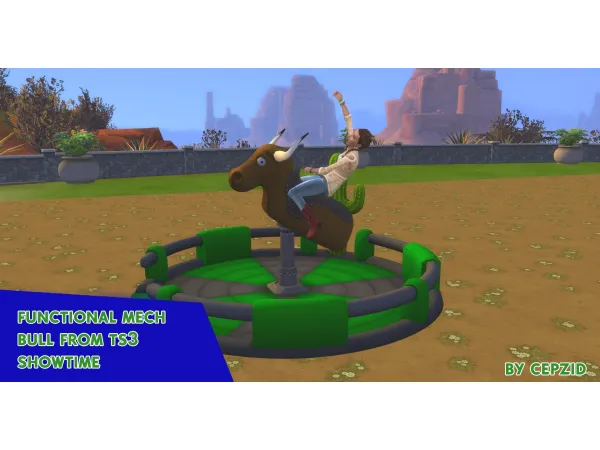 Mix Functional MechBull Mod From Showtime - The Sims 4 Custom Content