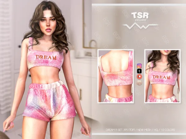 Alpha DREAM PJ SET 395 BD1073 BD1074 - The Sims 4 Custom Content