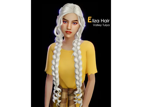 Maxis Match Eliza Hair - The Sims 4 Custom Content