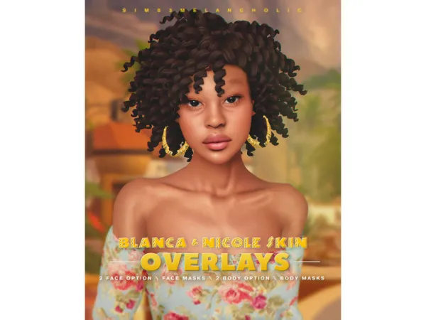 Alpha BLANCA NICOLE SKIN OVERLAYS EXTRAS by sims3melancholic - The Sims 4 Custom Content