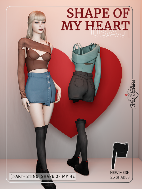 Alpha Usagi Top by simsfinds - The Sims 4 Custom Content