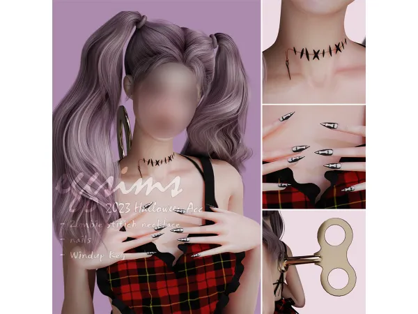 Alpha [EGGSIMS] Halloween Acc Set - The Sims 4 Custom Content