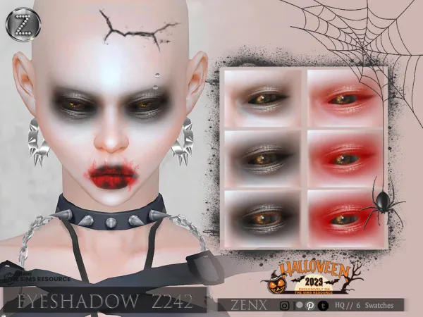 Mix ZENX EYESHADOW Z242 - The Sims 4 Custom Content