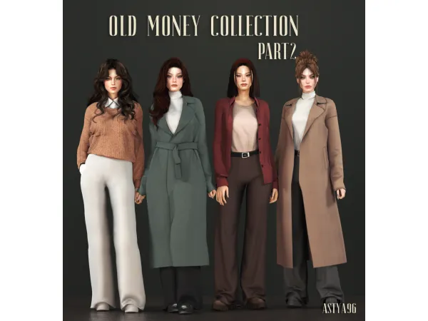 Alpha Old Money Collection pt2 September 2023 Collection - The Sims 4 Custom Content