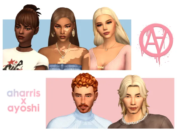 Maxis Match AxA 2023 50 CAS Items - The Sims 4 Custom Content