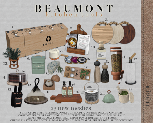 Beaumont Kitchen Tools by Ledger Atelier workroom atelier tier