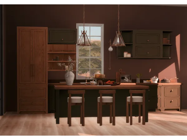 Alpha Sunday kitchen set - The Sims 4 Custom Content