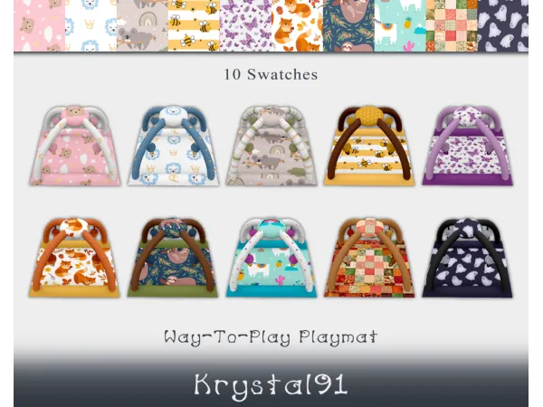 Maxis Match Way To Play Playmat 01 - The Sims 4 Custom Content