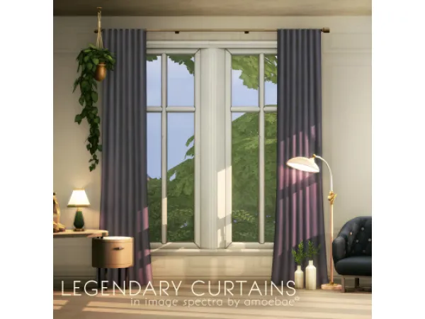 Mix LEGENDARY CURTAINS in Image Spectra by amoebae - The Sims 4 Custom Content