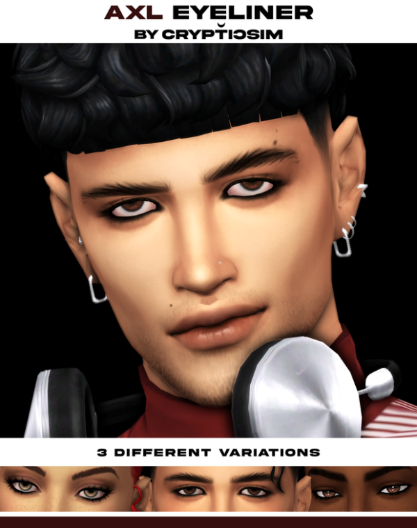 Maxis Match axl eyeliner by simsfinds - The Sims 4 Custom Content