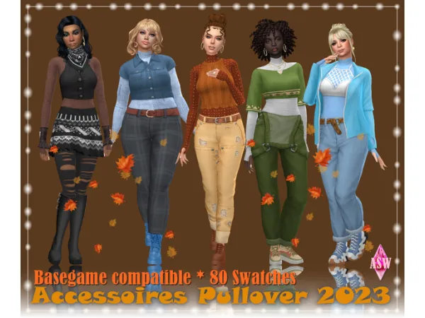 Maxis Match Accessoires Pullover 2023 - The Sims 4 Custom Content
