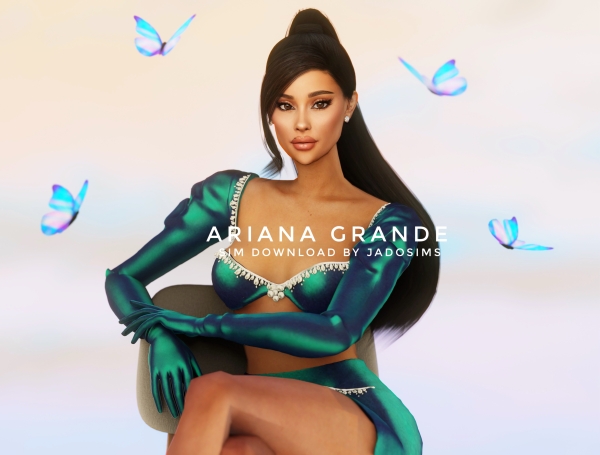 Alpha Ariana Grande (Sim Download) by shopwithflynnn - The Sims 4 Custom Content