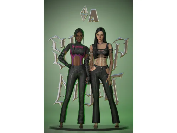 Maxis Match Sharp Night 2 - The Sims 4 Custom Content