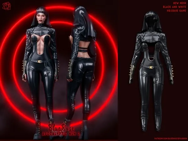Alpha apocalyptic nun costume 2 brsims - The Sims 4 Custom Content