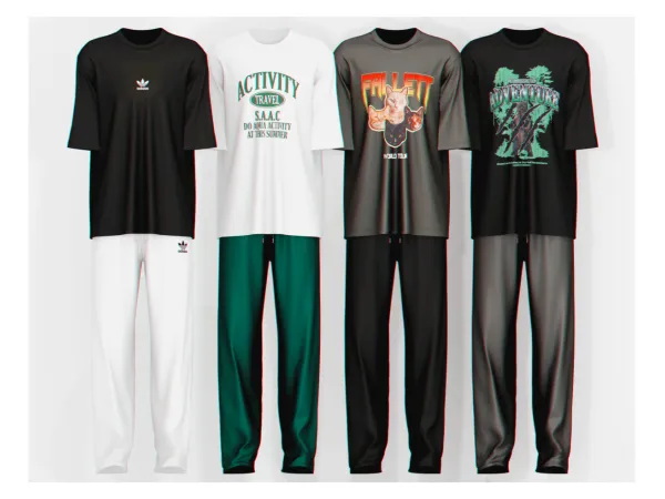 Takahashi T Shirt Pantsby Plbsims - The Sims 3 Custom Content