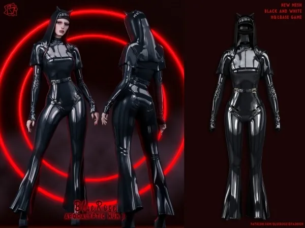 Alpha Apocalyptic Nun Costume 1 BRsims - The Sims 4 Custom Content