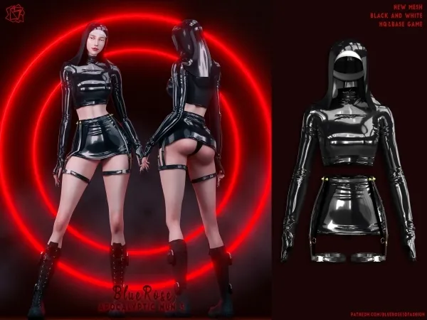 Alpha apocalyptic nun costume 3 brsims - The Sims 4 Custom Content