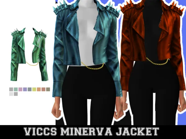 Alpha VICCS_MINERVA JACKET (TEEN ELDER) - The Sims 4 Custom Content