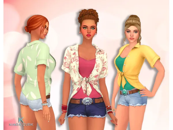 Maxis Match Alice Summer Set - The Sims 4 Custom Content