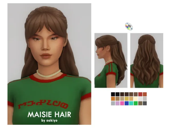 Maxis Match Maisie Hair - The Sims 4 Custom Content