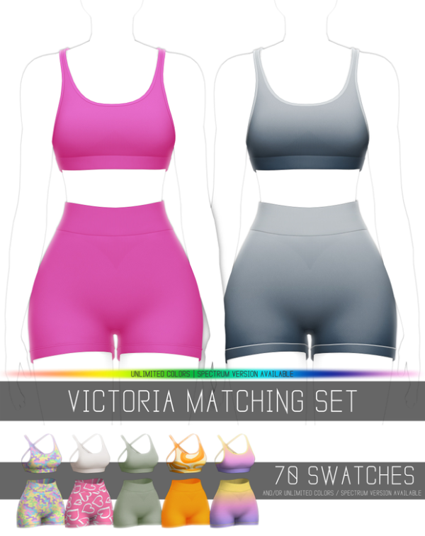Alpha VICTORIA MATCHING SET by simsfinds - The Sims 4 Custom Content