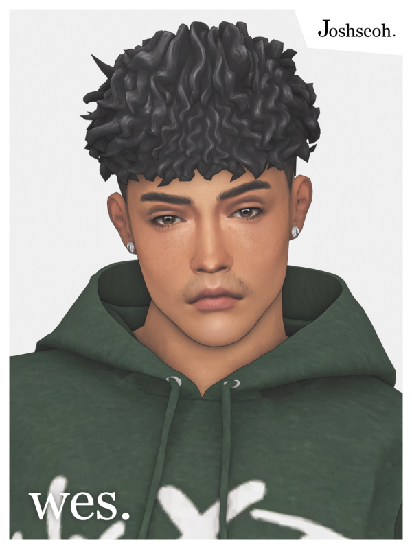 Maxis Match Wes Hair by simsfinds - The Sims 4 Custom Content