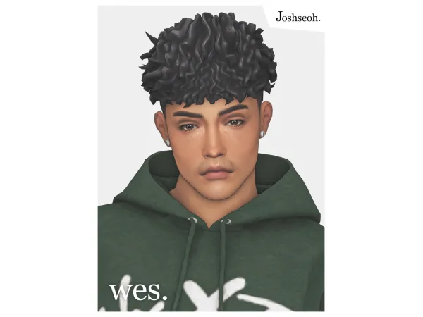Maxis Match Wes Hair - The Sims 4 Custom Content