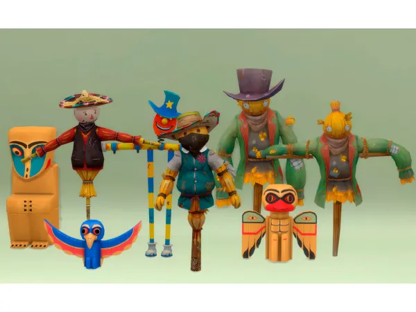 Mix TotemScareCrow Reunion - The Sims 4 Custom Content