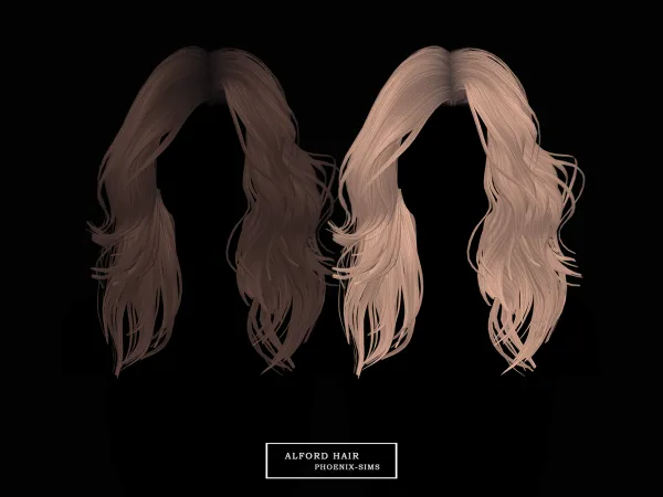 Alpha Alford Hair - The Sims 4 Custom Content