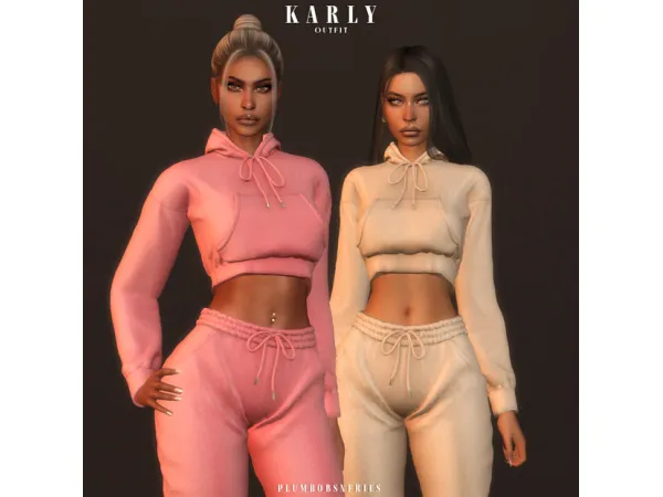 Alpha KARLY outfit - The Sims 4 Custom Content