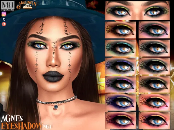 Alpha Agnes Eyeshadow N64 - The Sims 4 Custom Content