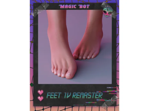 Alpha FEET 1V REMASTER (upd 20022024) - The Sims 4 Custom Content