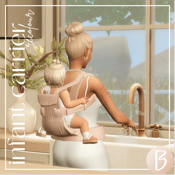 Mix infant carrier recolours by simsfinds - The Sims 4 Custom Content