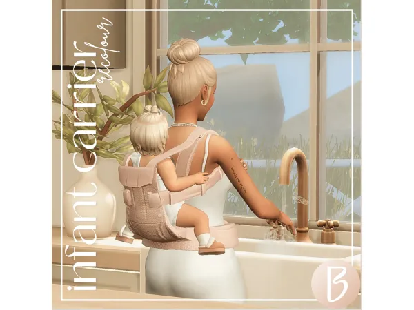 Mix infant carrier recolours - The Sims 4 Custom Content