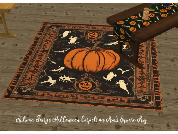 AutumnFairys Sims 4 Halloween Carpets - The Sims 2 Custom Content