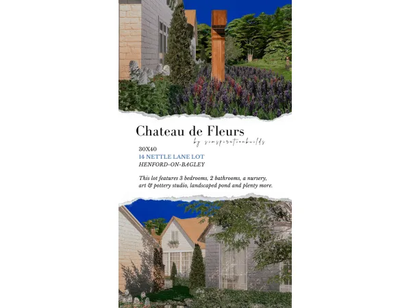 Alpha Chateau de Fleurs - The Sims 4 Custom Content