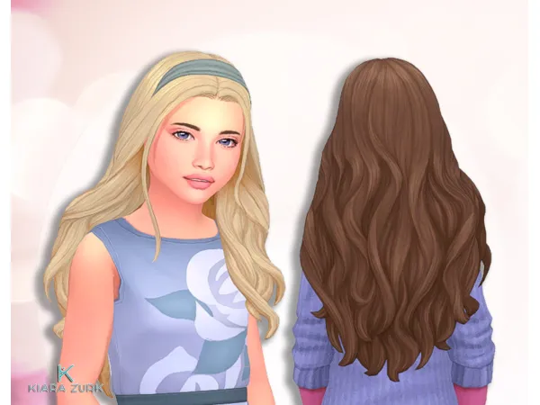 Maxis Match Amaya Hairstyle for Girls - The Sims 4 Custom Content