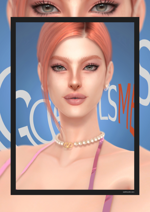 Alpha GPME GOLD Nose Contour C1 by simsfinds - The Sims 4 Custom Content